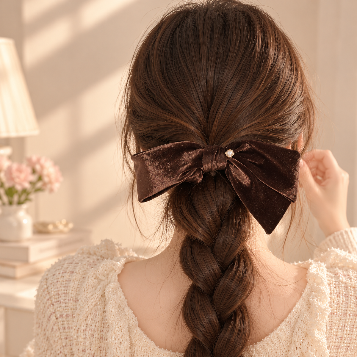Elegant Velvet Bow Hair Tie